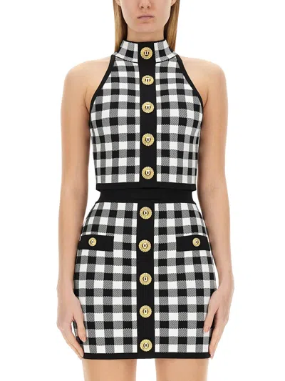 BALMAIN BALMAIN WOMEN TOP WITH BUTTONS