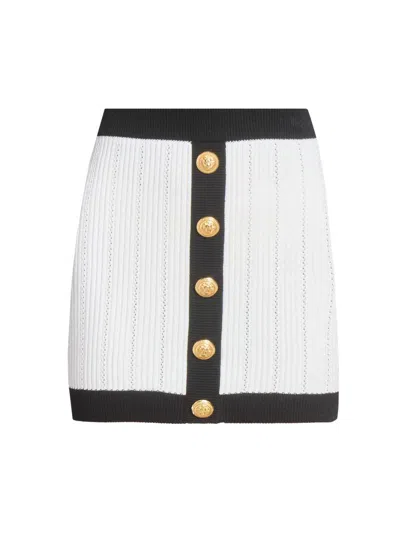 Balmain Women White Viscose Blend Mini Skirt, 30 Luxury Skirts For Women Darveys