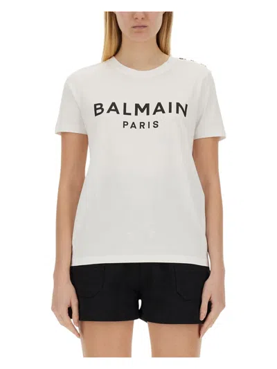 BALMAIN WOMEN'S TSHIRT CON LOGO