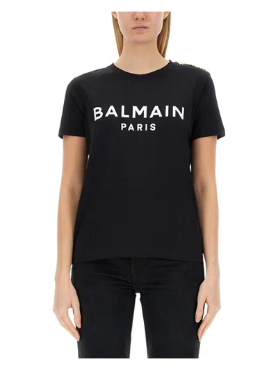 BALMAIN WOMEN'S TSHIRT CON LOGO