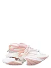 Balmain Unicorn Low Sneakers In Jaune Pale,nude Rosã©
