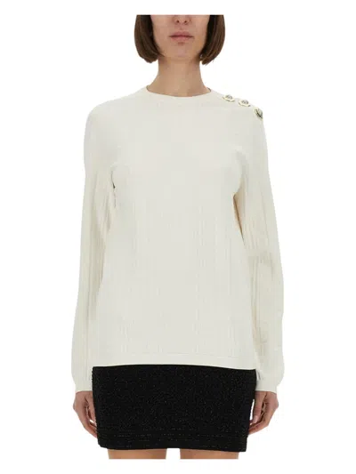 BALMAIN WOMEN'S VISCOSE POLYESTER SWEATERS