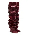Balmain Women's Wedge Thigh-high Boots In Multi