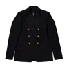 Balmain Womens Double-breasted Blazer In Black
