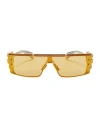 Balmain Wonder Boy Iii Sunglasses Woman Sunglasses Yellow Size - Titanium