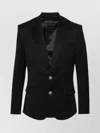 Balmain Wool 2 Btn Jacket Clothing In Black