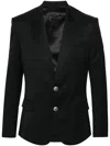 Balmain Wool 2 Btn Jacket Clothing In Black