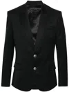 Balmain Wool 2 Btn Jacket Clothing In Black