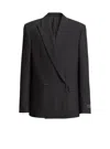 Balmain Wool 2-button Jacket In Black