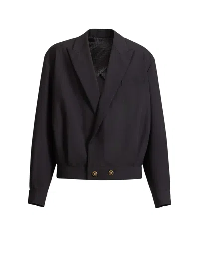 Balmain Wool 2-button Jacket In Black