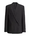 Balmain Wool 2-button Jacket In Black