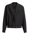 Balmain Wool 2-button Jacket In Black