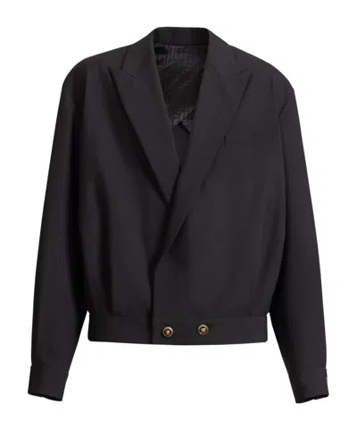 BALMAIN WOOL 2-BUTTON JACKET