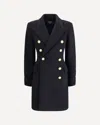 Balmain Women Wool And Cashmere Double-breasted Coat In Black