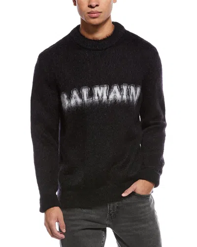 BALMAIN BALMAIN WOOL & MOHAIR BLEND CREWNECK SWEATER