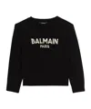 Balmain Wool  Paris Jumper In Black
