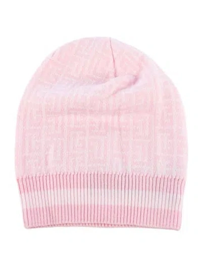 Pre-owned Balmain Wool Beanie W/ Tags In Pink