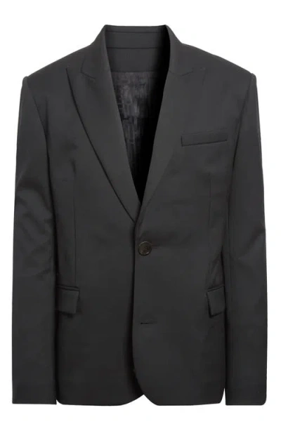 Balmain Wool Blazer In Black