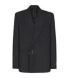 Balmain Wool Blazer In Black