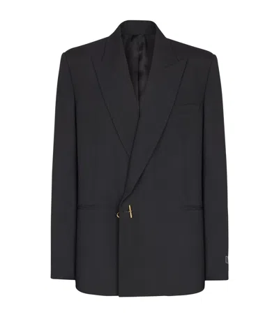 Balmain Wool Blazer In Black