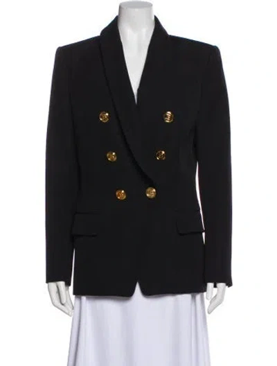 Pre-owned Balmain Wool Blazer In Black