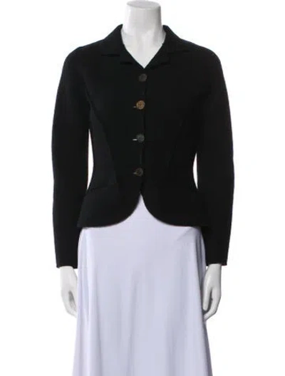 Pre-owned Balmain Wool Blazer In Black