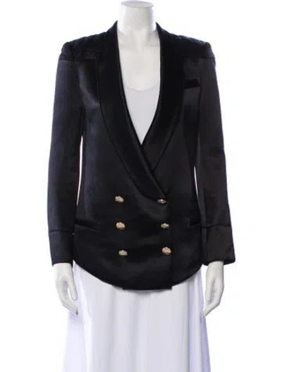 Pre-owned Balmain Wool Blazer In Black