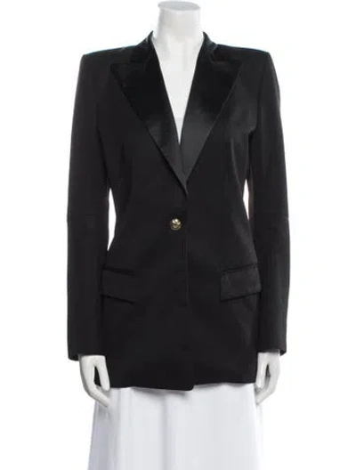 Pre-owned Balmain Wool Blazer In Black