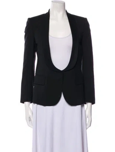 Pre-owned Balmain Wool Blazer In Black
