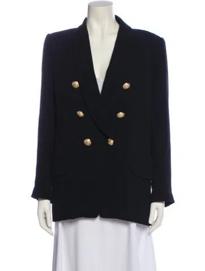 Pre-owned Balmain Wool Blazer In Black