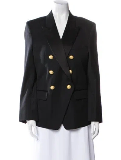 Pre-owned Balmain Wool Blazer In Black