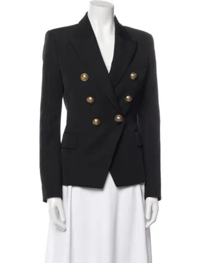 Pre-owned Balmain Wool Blazer In Black