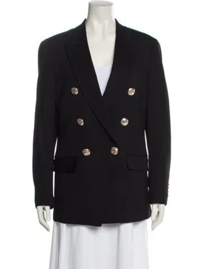 Pre-owned Balmain Wool Blazer In Black
