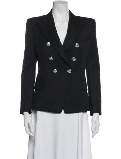 Pre-owned Balmain Wool Blazer In Black