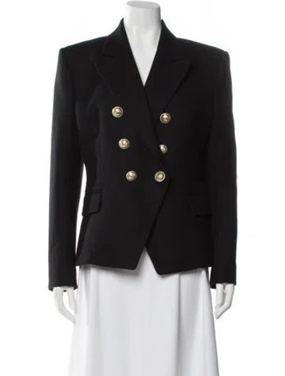 Pre-owned Balmain Wool Blazer In Black