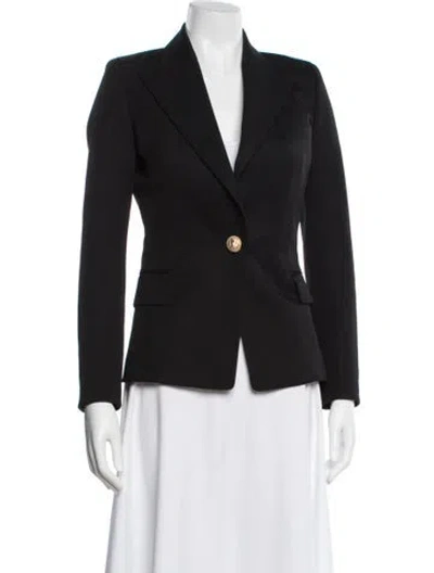 Pre-owned Balmain Wool Blazer In Black