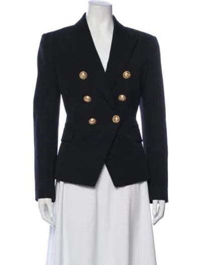 Pre-owned Balmain Wool Blazer In Black