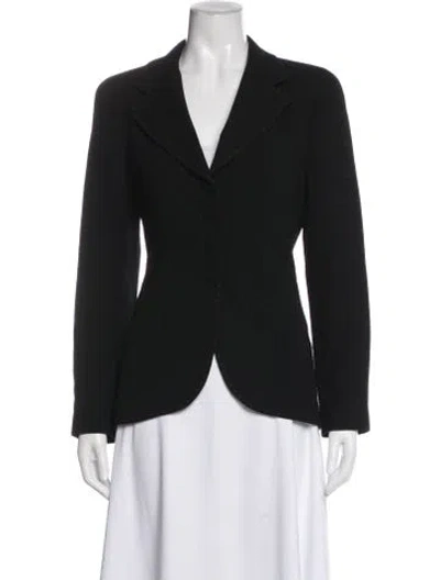 Pre-owned Balmain Wool Blazer In Black