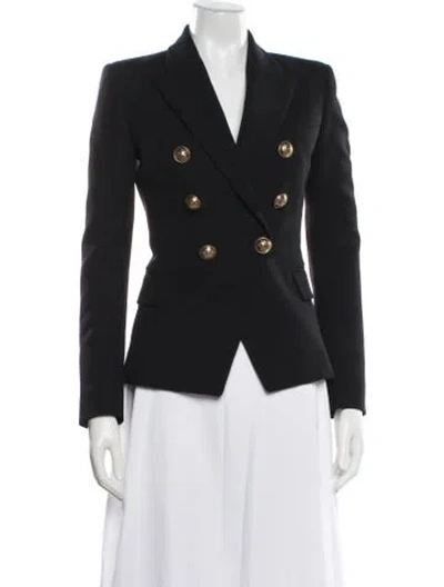 Pre-owned Balmain Wool Blazer In Black