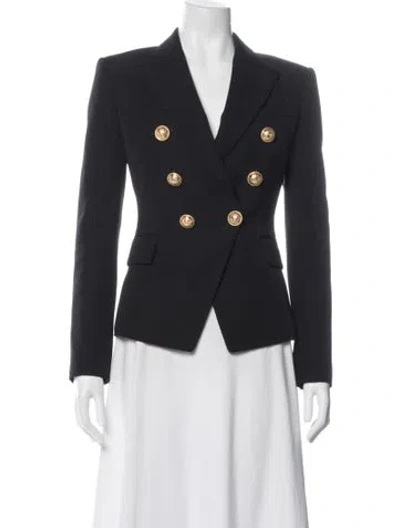 Pre-owned Balmain Wool Blazer In Black