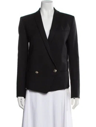 Pre-owned Balmain Wool Blazer In Black