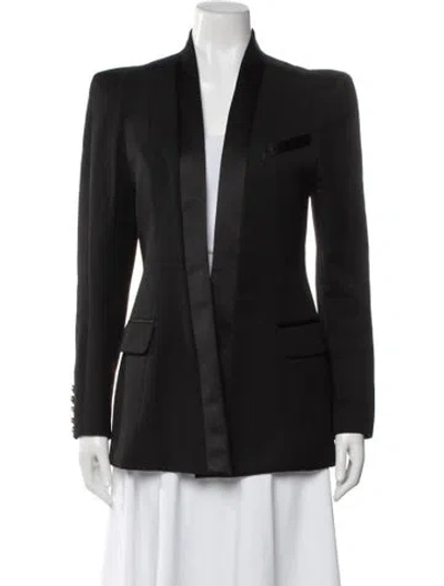 Pre-owned Balmain Wool Blazer In Black