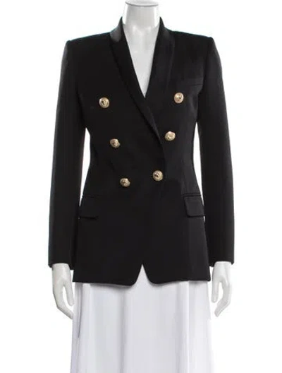 Pre-owned Balmain Wool Blazer In Black
