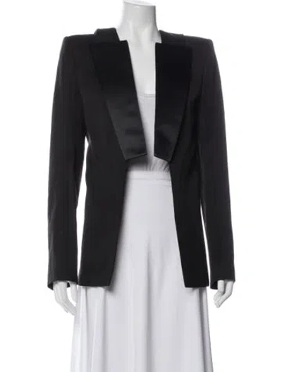 Pre-owned Balmain Wool Blazer In Black