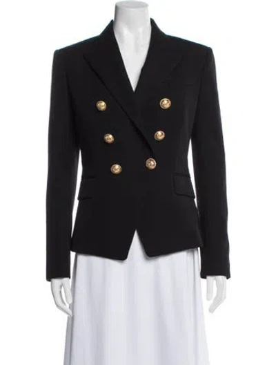 Pre-owned Balmain Wool Blazer In Black
