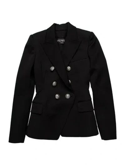 Pre-owned Balmain Wool Blazer In Black
