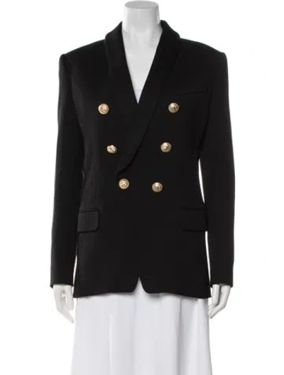 Pre-owned Balmain Wool Blazer In Black