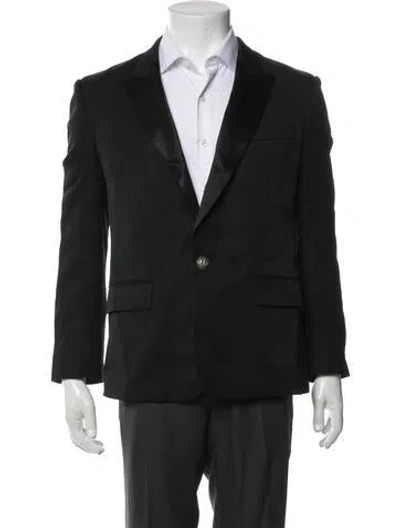 Pre-owned Balmain Wool Blazer In Black