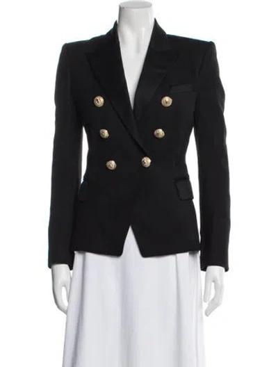 Pre-owned Balmain Wool Blazer In Black