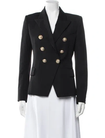 Pre-owned Balmain Wool Blazer In Black